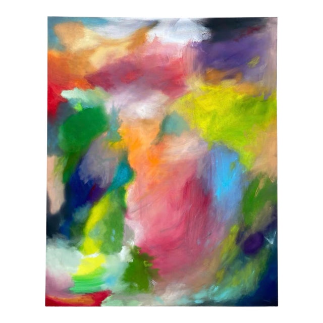 P. L. Bradbury Large Abstract Colorfield Oil Painting on Canvas For Sale