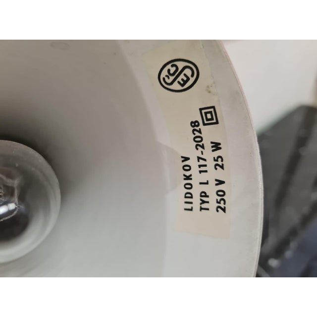 Red Czech Republic Lidokov L117 Table Lamp by Josef Hurka, 1960s For Sale - Image 8 of 17