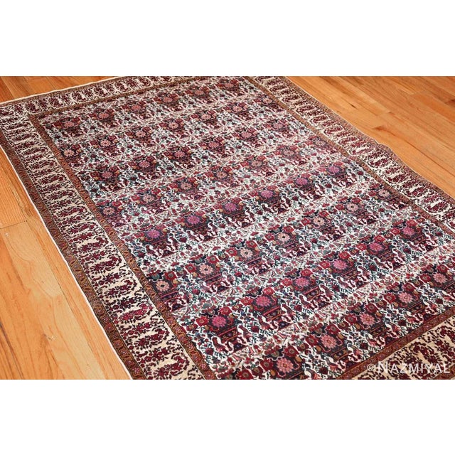 Persian Nazmiyal Collection Fine Antique Persian Vase and Paisley Design Farahan Rug For Sale - Image 3 of 6