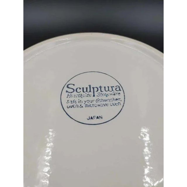 Off-white Vintage Hearthside Casserole Dish Sculptura Stoneware Lidded Soup Tureen Japan For Sale - Image 8 of 9