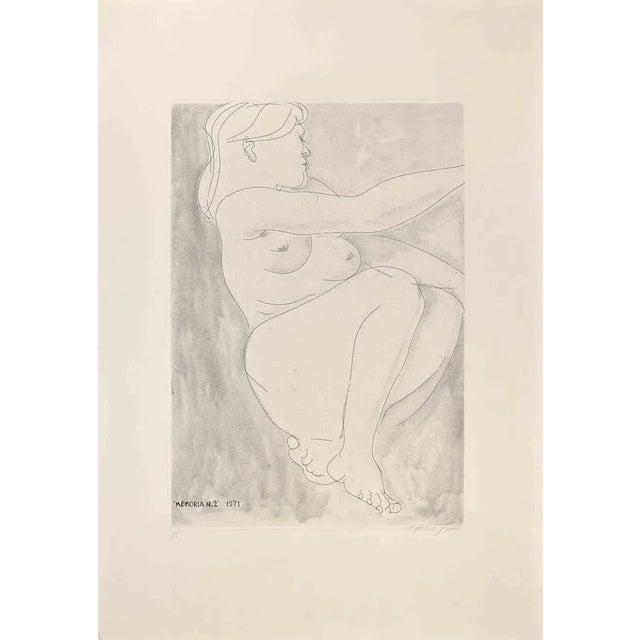 Emilio Greco, Memoria n. 2, Original Etching, 1970 For Sale - Image 3 of 3