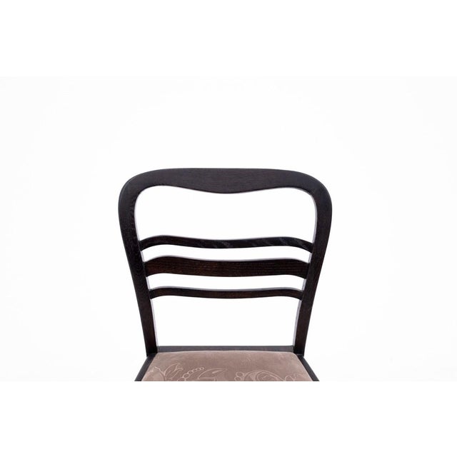 Wood Antique Table and Chairs, 1890s, Set of 5 For Sale - Image 7 of 18