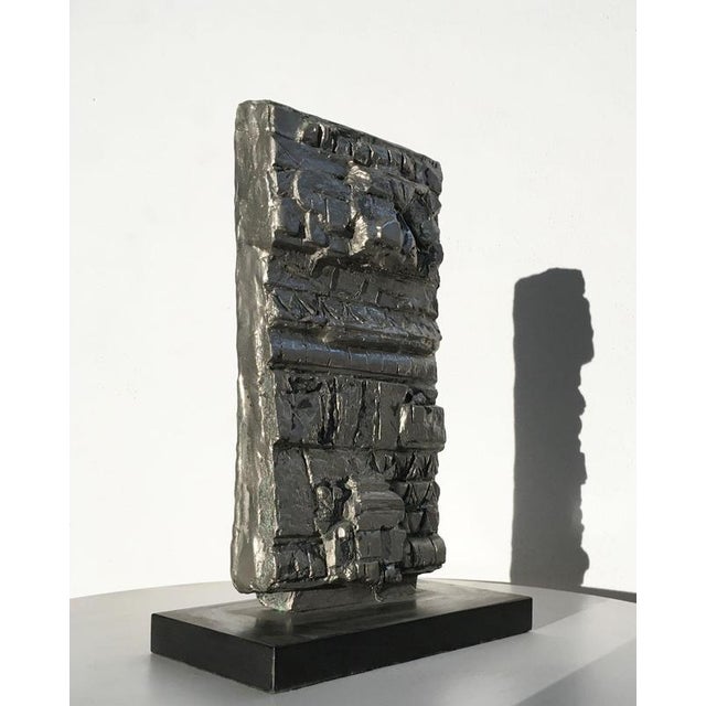 Metal Edmondo Cirillo, Italian Abstract Sculpture, 1985, Bronze For Sale - Image 7 of 18