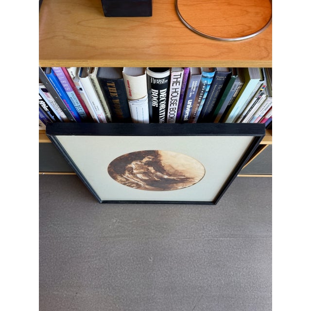Original 1973 Richard Nicksic Ink Wash Painting Signed Mid-Century Expressionist Figural Art For Sale - Image 9 of 17