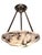 1930s French Art Deco Alabaster Pendant Light, White W/ Charcoal Grey Veining For Sale - Image 12 of 17