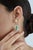 14k Yellow Gold 6.9ct Emerald & 3.24ct Diamond Art Deco Earrings- 2 Pieces For Sale In New York - Image 6 of 14