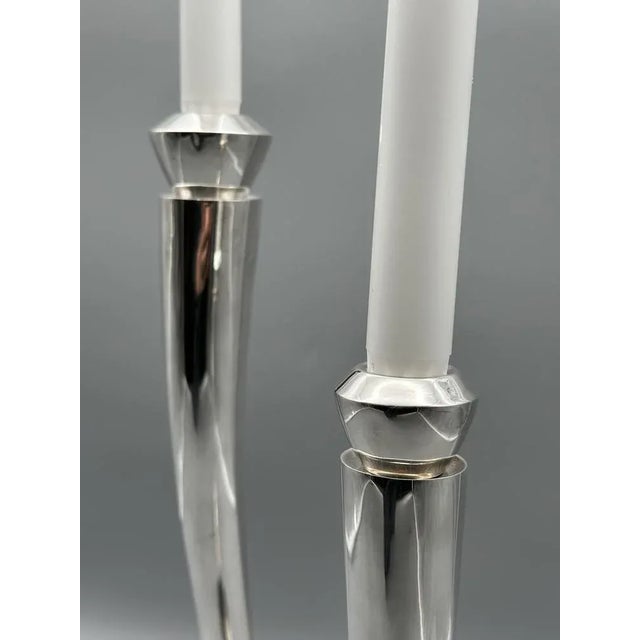 Postmodern Candleholders in 925 Silver from Pomelato Milano, Set of 2 For Sale - Image 3 of 13