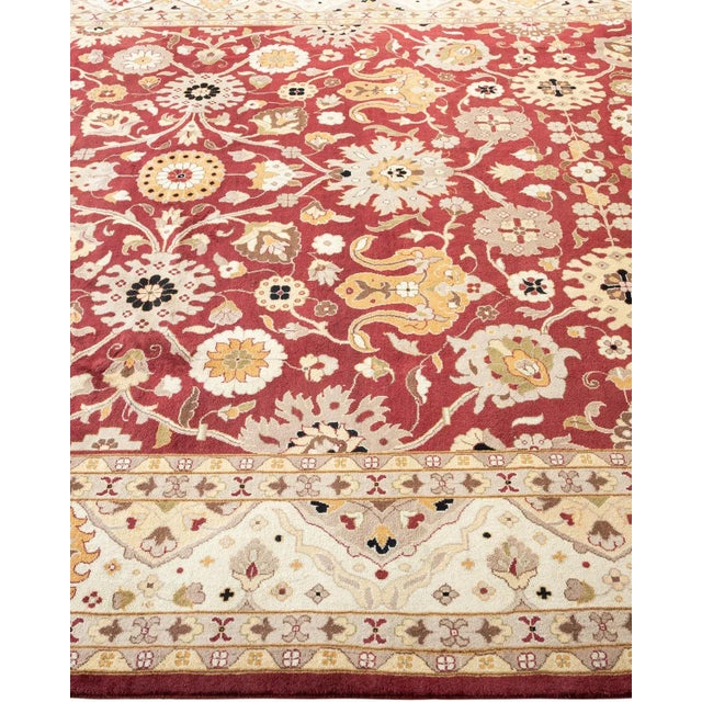 Solo Rugs Mogul, One-of-a-Kind Hand-Knotted Area Rug in Red, 6' 3" x 8' 3" For Sale - Image 4 of 8