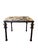 Modern Iron Bench With Snow Fabric For Sale - Image 3 of 4