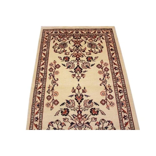 Middle Eastern Hand-Knotted Sarough Runner Rug For Sale - Image 10 of 11
