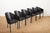 Costes Chair Set in Black Lacquered Tubular Steel Frame, Molded Plywood Seat and Leather by Philippe Starck, 1984, Set of 6 For Sale - Image 17 of 17