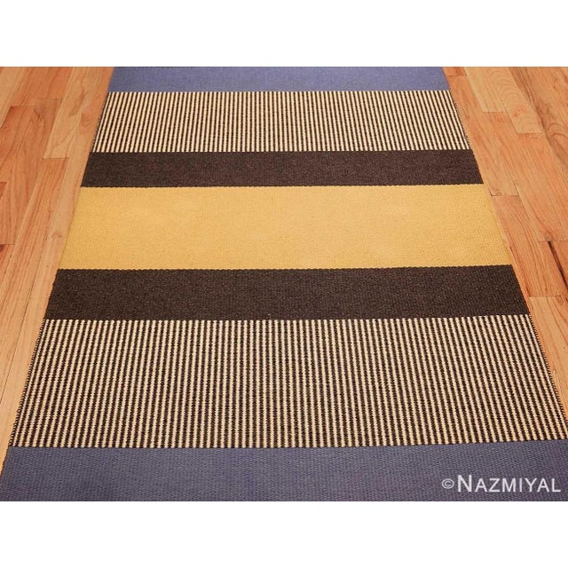 Mid-Century Modern Nazmiyal Collection Vintage Scandinavian Runner Rug by Gunilla Lagerhem Ullberg For Sale - Image 3 of 7