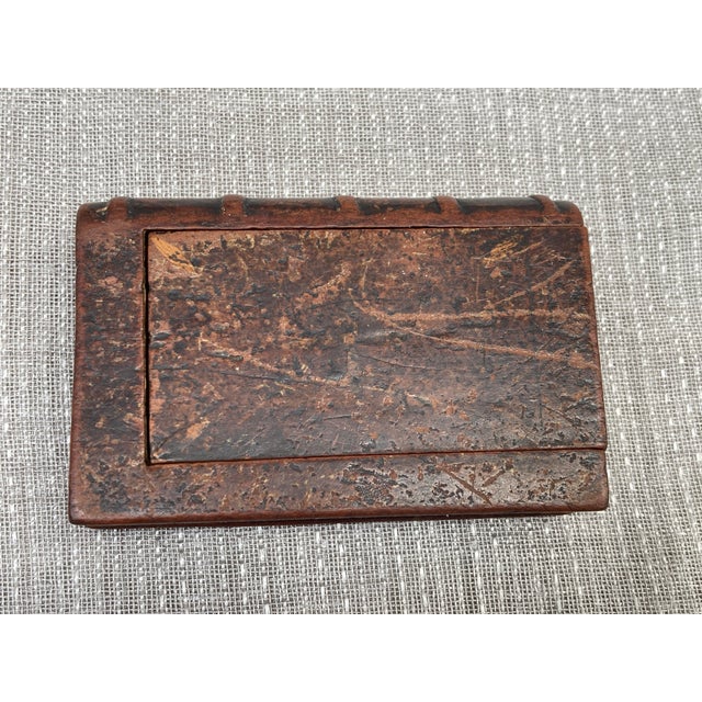 Antique Wooden Book Match Safe For Sale In New York - Image 6 of 15