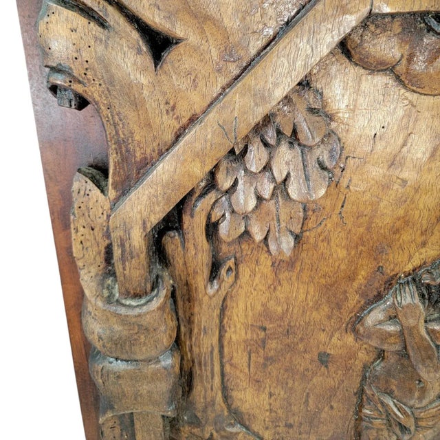 French Baroque Artist, The Baptism of Christ, 1650, Walnut For Sale - Image 13 of 14