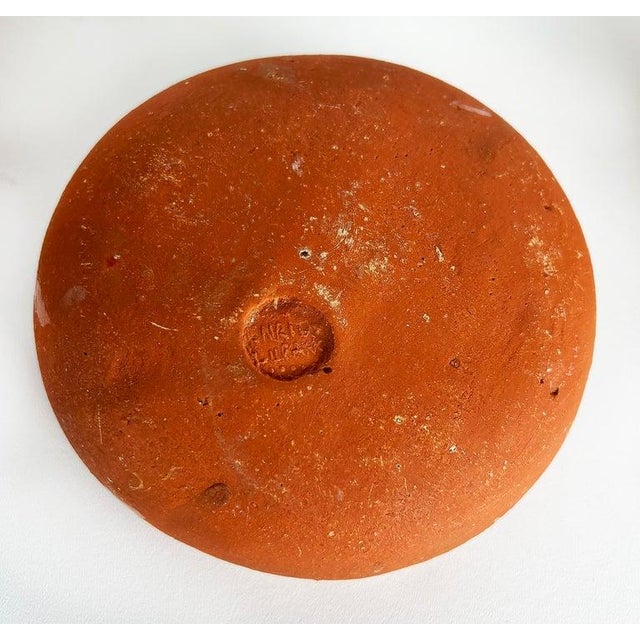 1970s Lugano, Italian Glazed Ceramic Terracotta Serving Bowls, Stamped Marks - Set of 7 For Sale - Image 15 of 16