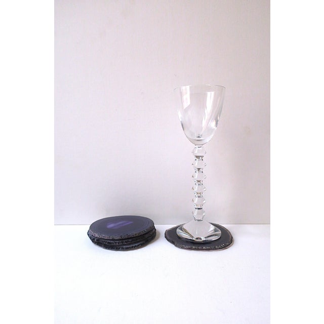Late 20th Century Purple Agate Coasters For Sale - Image 5 of 7
