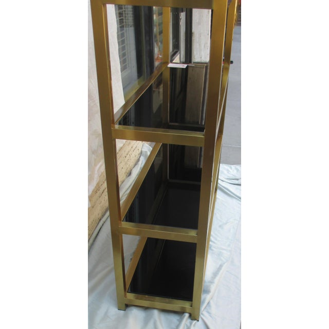 Metal Safavieh Musetta Brushed Gold Etegere For Sale - Image 7 of 13
