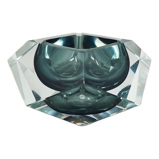 Grey Ashtray by Flavio Poli for Seguso, 1960s For Sale