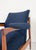 Wood Set of Mid-Century Modern Armchairs in Wood and Blue Boucle Fabric, Italy, 1960s For Sale - Image 7 of 9