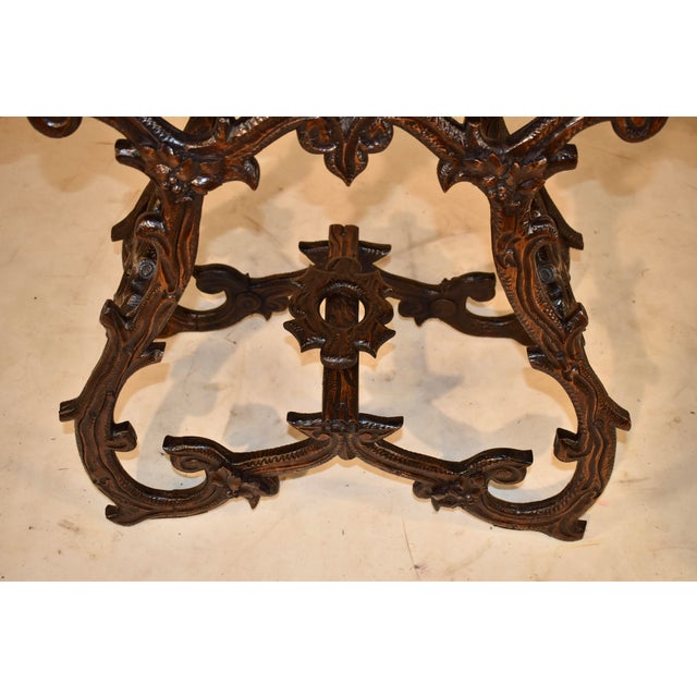 Brown 19th Century Black Forest Carved Planter on Stand For Sale - Image 8 of 11