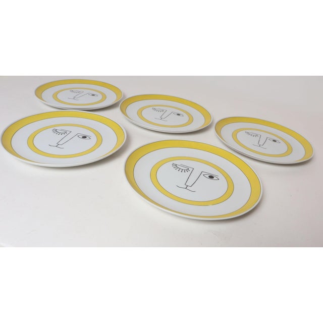 1970s Set of Five Vintage Taste Setter Collection Winking Lion Plates by Sigma Italy For Sale - Image 5 of 13