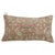 Pillow made from a finely woven persian senneh rug. Measures: 14'' x 26''.