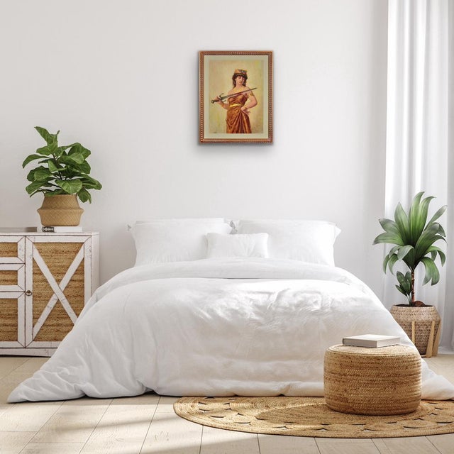 Charles Bellay, Salome with Bloodied Sword, 1860s, Watercolor on Paper, Framed For Sale - Image 12 of 18