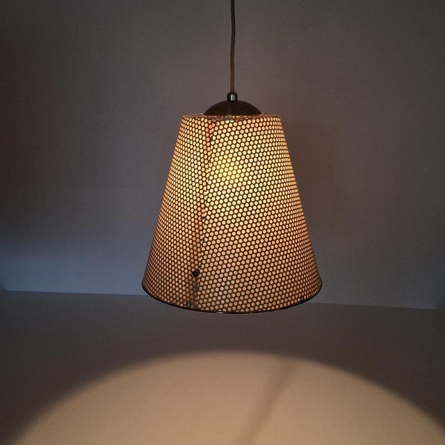 Pendant Lamp in Brass and Perforated Sheet Metal from Erco, 1960s For Sale - Image 15 of 18