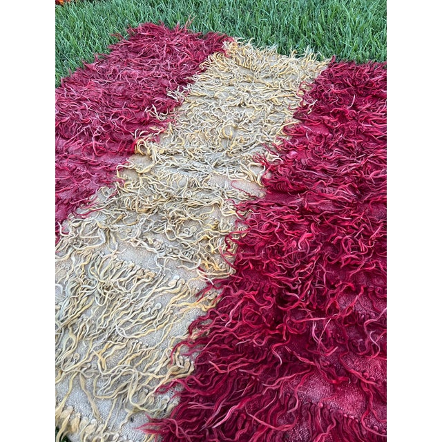 1960s Vintage Anatolian Red Tulu Rug For Sale - Image 5 of 7