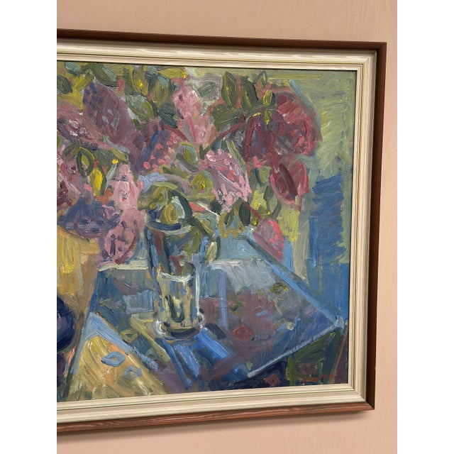 Allan Lindqvist, Stilleben, 1958, Oil Painting on Panel, Framed For Sale - Image 11 of 16