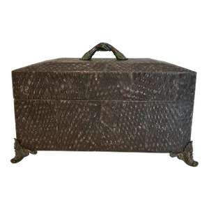 Late 20th Century Maitland - Smith Reptile Pattern Cigar Box-Humidor