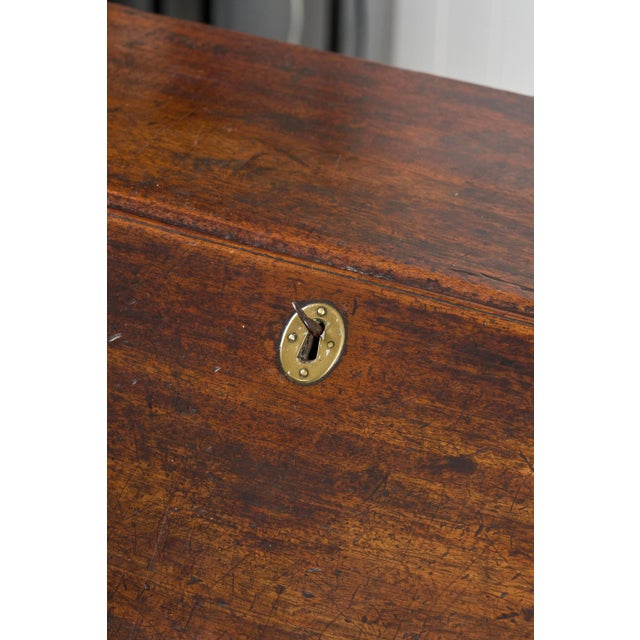 Brass George III Mahogany Bureau (C. 1780) For Sale - Image 8 of 16