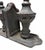 1930s Grey Colonial Style Cast Iron Enamel Grey Finial Bookend, Pair For Sale - Image 4 of 7
