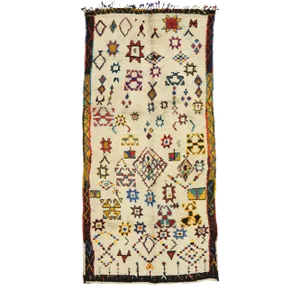 Vintage Berber Moroccan Azilal Rug - 05'02 X 10'08