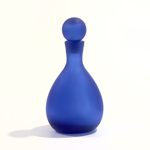 Lavender Lilac & Lapis Eclectic Glass Bottle Curation - Group of 10 For Sale - Image 13 of 17