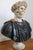 Masterfully carved & most impressive Italian Vanitas bust in solid marble from late 19th century. White Carrara marble...
