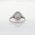 Metal Classic Diamond Solitaire Ring in Solid 18k Gold, Round Cut 4.5mm Fine Jewelry, Size 6.75 For Sale - Image 7 of 8