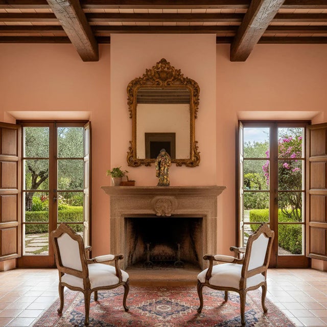 FIGURE OF A PENITENT SAINT Probably Spanish, circa 1720-50 14" H x 6" D x 5 1/8" W A carved wooden figure of a bearded...