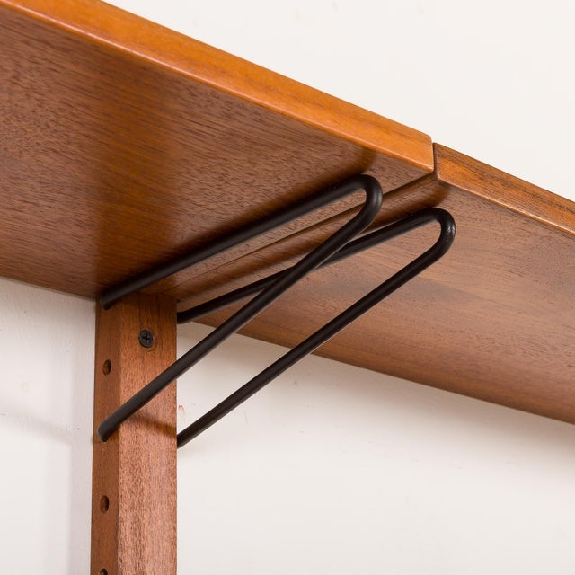 Vintage Danish Teak Wall Unit in the style of Poul Cadovius, 1960s For Sale - Image 11 of 14