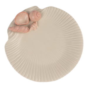 Vintage 1976 Fitz and Floyd Seashell Ceramic Plate