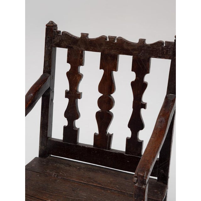 French Provincial Oak Armchair, 18th Century For Sale - Image 5 of 14