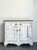 Farmhouse Antique White Distressed Wooden Primitive Sideboard For Sale - Image 3 of 12