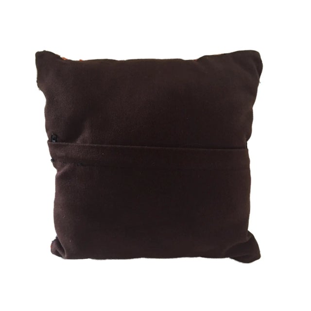 Old TurkishTribal Kilim Pillow 11" H For Sale - Image 4 of 7