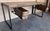 1950s Vintage Oak Worktable in Cast Iron, 1950 For Sale - Image 5 of 15