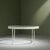 Circular Coffee Table in White Lacquered Steel and Glass Top by Janni van Pelt for Myhome, Netherlands, 1950s For Sale - Image 4 of 10