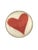Red Big Heart Decoupage Paperweight | Lizzet Frausto For Sale