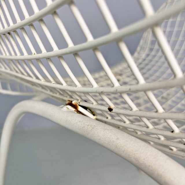 Italian White Iron Outdoor Chair, 1950s For Sale - Image 12 of 14