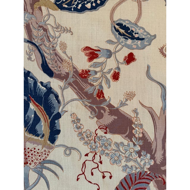 Schumacher 175780 Indian Arbre Tea Fabric 5 1/2 Brand Schumacher Fabric Book / Collection Schumacher Classics Pattern...