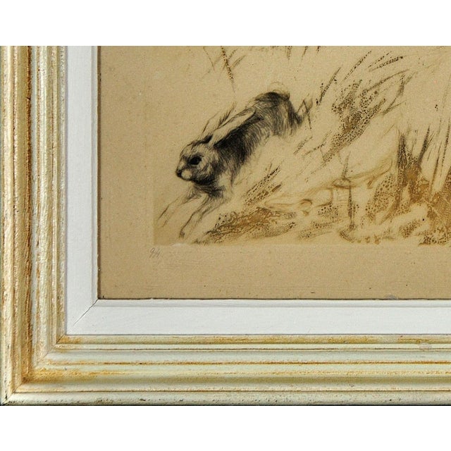 Louis Icart, Scared, Hand Coloured Etching, 1920s, Framed For Sale - Image 6 of 18
