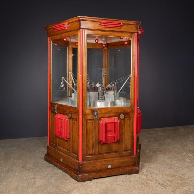 Vintage English Art Deco Crane Claw Arcade Machine, 1930 For Sale - Image 3 of 18